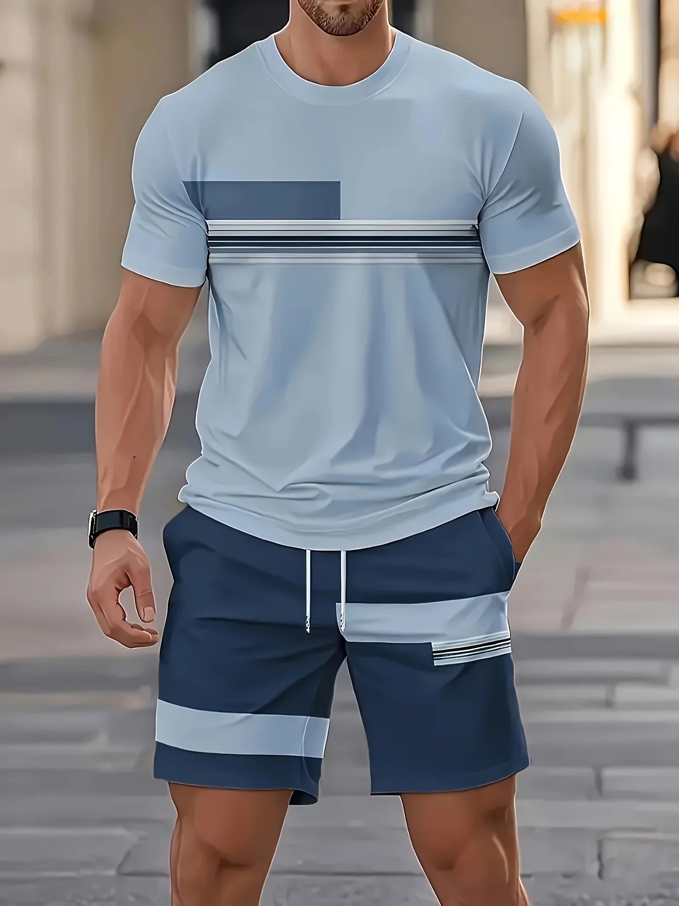 Summer 2026 Bestseller Men's short-sleeved suit Breathable casual