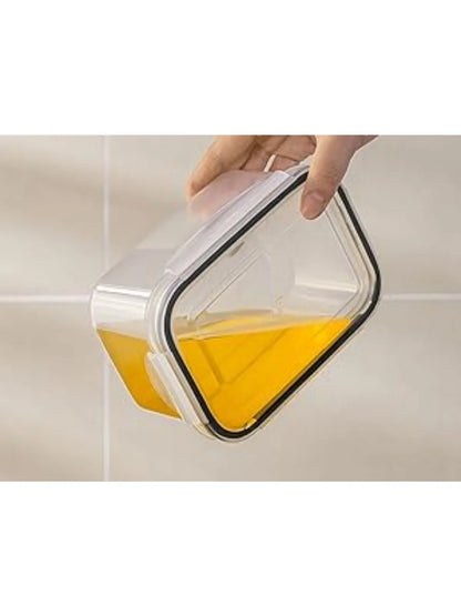 6Set of large-capacity refrigerator fruit preservation containers，Comes with a detachable drain basket，Sealed food storage conta