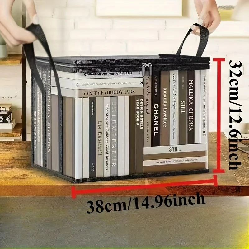 Transparent Storage Boxes with Flip-Top Lid -Large Rectangular Organizer Bins for Books,Clothes,Office-Durable Plastic Organizer
