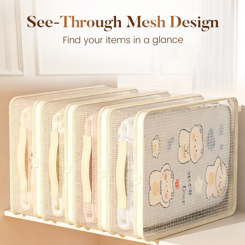 ✨LAST DAY PROMOTION - 50%OFF✨See-Through Closet Organizer Storage Bags – Clear View & Dust-Proof, Perfect for Clothes/Bedding!