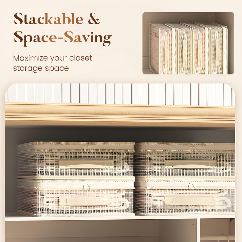 ✨LAST DAY PROMOTION - 50%OFF✨See-Through Closet Organizer Storage Bags – Clear View & Dust-Proof, Perfect for Clothes/Bedding!