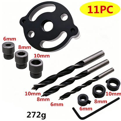 Self-Centering Dowel Jig Kit for Woodworking
